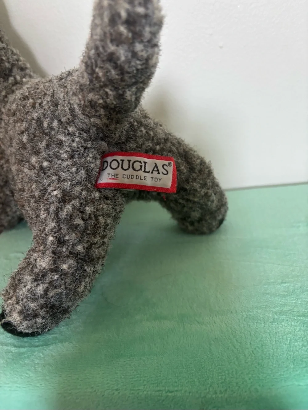 Gray Plush Dog Toy - Soft Squeaky Puppy Plush